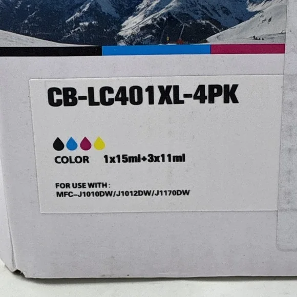 CB-LC404-4PK Ink Black, Blue, Magenta Colors Only.  No Yellow Ink. Read Descript - Picture 2 of 12